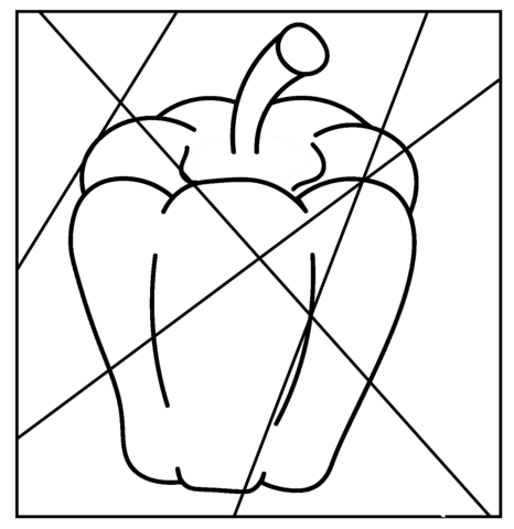 Pepper coloring page